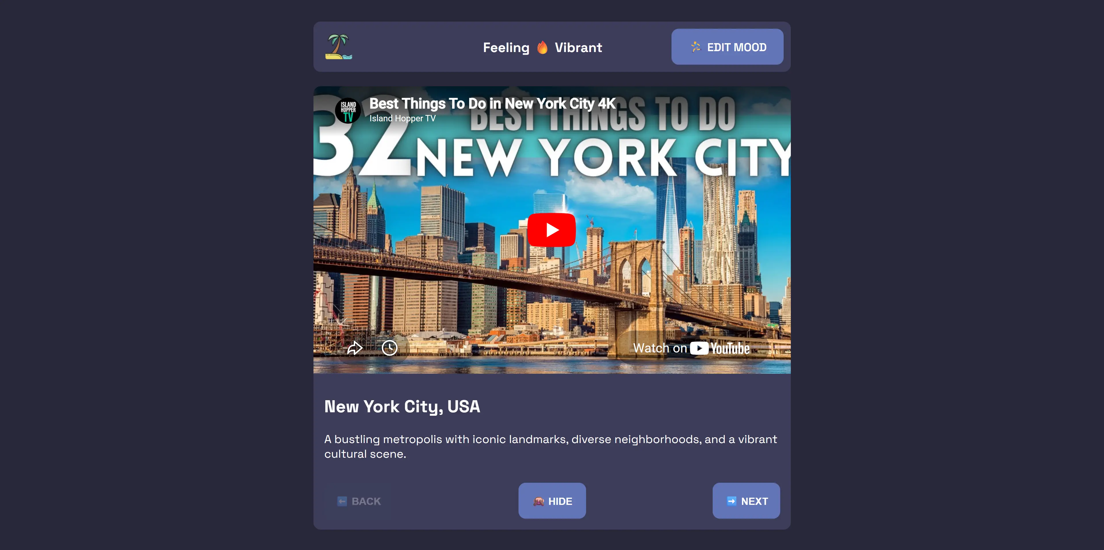 TravelMoods screenshot 2